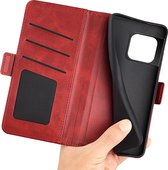 OnePlus 10 Pro Hoesje - Mobigear - Slim Magnet Serie - Kunstlederen Bookcase - Rood - Hoesje Geschikt Voor OnePlus 10 Pro