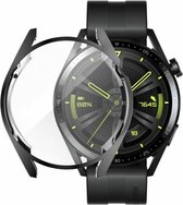 Strap-it Huawei Watch GT 3 46mm TPU case - zwart - hoesje - beschermhoes - protector - bescherming - Watch GT 3 46mm case zwart