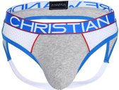 Andrew Christian Almost Naked Retro Mesh Jock Grijs - MAAT XL - Heren Ondergoed - Jockstrap voor Man - Mannen Jock