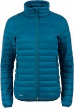outdoorjas Fara dames nylon blauwgroen maat M