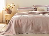 Sprei patch modern Zachtroze/Lichtroze 200x220