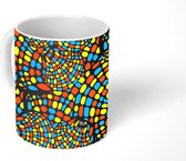 Mok - Koffiemok - Design - Mozaïek - Patroon - Mokken - 350 ML - Beker - Koffiemokken - Theemok