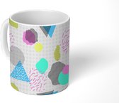 Mok - Koffiemok - Design - Vector - Memphis - Abstract - Mokken - 350 ML - Beker - Koffiemokken - Theemok