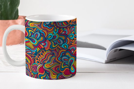 Mug - Tasse à café - Boho - Motifs - Abstrait - Flora - Mugs - 350 ML - Tasse - Tasses à café - Tasse à thé