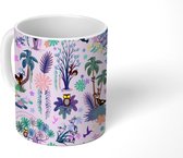 Mok - Koffiemok - Patroon - Jungle - Natuur - Mokken - 350 ML - Beker - Koffiemokken - Theemok