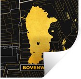 Stickers Stickers muraux - Carte - Plan d'étage - Plan de la ville - Largeur supérieure - Or - 50x50 cm - Feuille adhésive