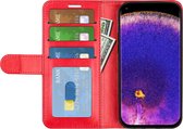 Oppo Find X5 Lite Hoesje - MobyDefend Wallet Book Case (Sluiting Achterkant) - Rood - GSM Hoesje - Telefoonhoesje Geschikt Voor Oppo Find X5 Lite