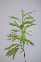 Kunstblad Varen Palm - topkwaliteit decoratie - Groen - zijden tak - 109 cm hoog