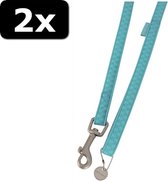 2x MACLEATHER LOOPL BLAUW 15MMX120CM