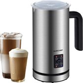 LiveProducts Elektrische Melkopschuimer - 4 In 1 Koffie Melkopschuimer - Opschuimen - Foamer - Automatische Melk Warmer - Koud/Warm Latte - Cappuccino - Chocolade - Eiwit Poeder El