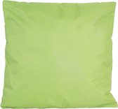 1x Bank/Sier kussens voor binnen en buiten in de kleur groen 45 x 45 cm - Tuin/huis kussens
