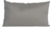 Bank/Sier kussens voor binnen en buiten in de kleur grijs 30 x 50 cm - Tuin/huis kussens