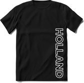 Nederland - Wit - T-Shirt Heren / Dames  - Nederland / Holland / Koningsdag Souvenirs Cadeau Shirt - grappige Spreuken, Zinnen en Teksten. Maat XL