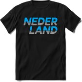 Nederland - Blauw - T-Shirt Heren / Dames  - Nederland / Holland / Koningsdag Souvenirs Cadeau Shirt - grappige Spreuken, Zinnen en Teksten. Maat XXL