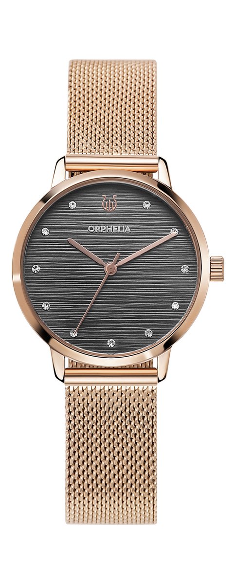 Orphelia Violetta OR12925 Horloge - Staal - Rosékleurig - Ø 34 mm