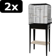 2x VOGELK CHIC LOFT+STAND ZW 134CM