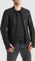 Pando Moto Men'S Leather Motorcycle Jacket - Tatami Lt 01 Black