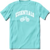 Bike EssentialsT-Shirt | Souvenirs Holland Kleding | Dames / Heren / Unisex Koningsdag shirt | Grappig Nederland Fiets Land Cadeau | - Licht Blauw - XL