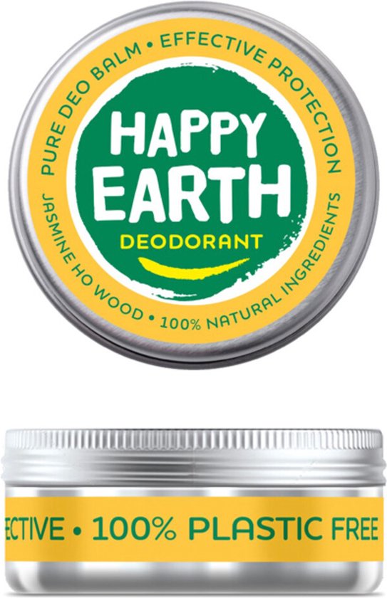 Happy Earth 100% Natuurlijke Deodorant Balm Jasmine Ho Wood 45 gr