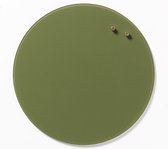 NAGA Nord Memobord  olijf groen glas 35 cm