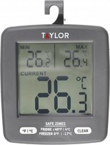 thermometer koelkast/diepvries Taylor 8 cm grijs
