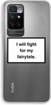 Case Company® - Xiaomi Redmi 10 hoesje - Fight for my fairytale - Soft Cover Telefoonhoesje - Bescherming aan alle Kanten en Schermrand