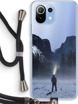 Case Company® - Xiaomi Mi 11 Lite hoesje met Koord - Wanderlust - Telefoonhoesje met Zwart Koord - Bescherming aan alle Kanten en Over de Schermrand