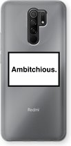 Case Company® - Xiaomi Redmi 9 hoesje - Ambitchious - Soft Cover Telefoonhoesje - Bescherming aan alle Kanten en Schermrand