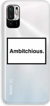 Case Company® - Xiaomi Redmi Note 10 5G hoesje - Ambitchious - Soft Cover Telefoonhoesje - Bescherming aan alle Kanten en Schermrand