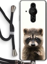 Case Company® - Sony Xperia Pro-I hoesje met Koord - Rocco - Telefoonhoesje met Zwart Koord - Bescherming aan alle Kanten en Over de Schermrand