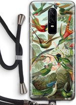 Case Company® - OnePlus 6 hoesje met Koord - Haeckel Trochilidae - Soft Case - Bescherming aan alle Kanten - Zijkanten Transparent - Bescherming Over de Schermrand - Back Cover - Crossbody ca