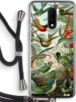 Case Company® - OnePlus 7 hoesje met Koord - Haeckel Trochilidae - Telefoonhoesje met Zwart Koord - Bescherming aan alle Kanten en Over de Schermrand