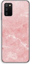 Case Company® - Samsung Galaxy A03S hoesje - Roze marmer - Soft Cover Telefoonhoesje - Bescherming aan alle Kanten en Schermrand