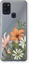 Case Company® - Samsung Galaxy A21s hoesje - Floral bouquet - Soft Cover Telefoonhoesje - Bescherming aan alle Kanten en Schermrand