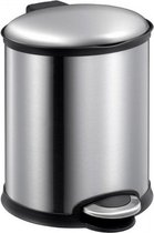 pedaalemmer Ellips 6 liter RVS chroom