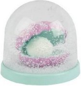 sneeuwbol schelp 9 cm ABS turquoise