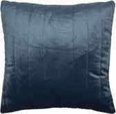 kussen 45 x 45 cm textiel blauw