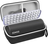 YONO Hoes geschikt voor Sonos Roam - Case Beschermhoes met Accessoires Vak - Zwart