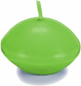 kaarsen 7 x 15 cm wax groen 8 stuks