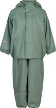 CeLaVi - Regenset met fleece voor kinderen - Effen - Grijs - maat 110 (110-116cm)