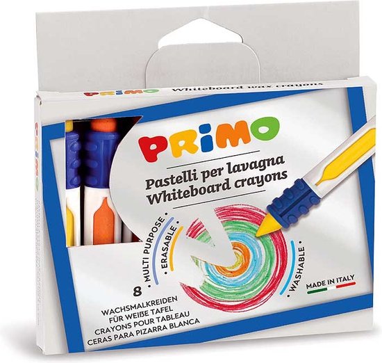 Primo, Crayon Effaçable avec Grip + Tableau Blanc