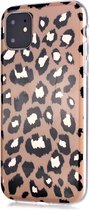 Peachy Luipaardprint TPU hoesje voor iPhone 12 en iPhone 12 Pro - beige