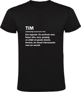 Tim grappig Heren t-shirt | verjaardag | cadeau | kado | shirt | Zwart