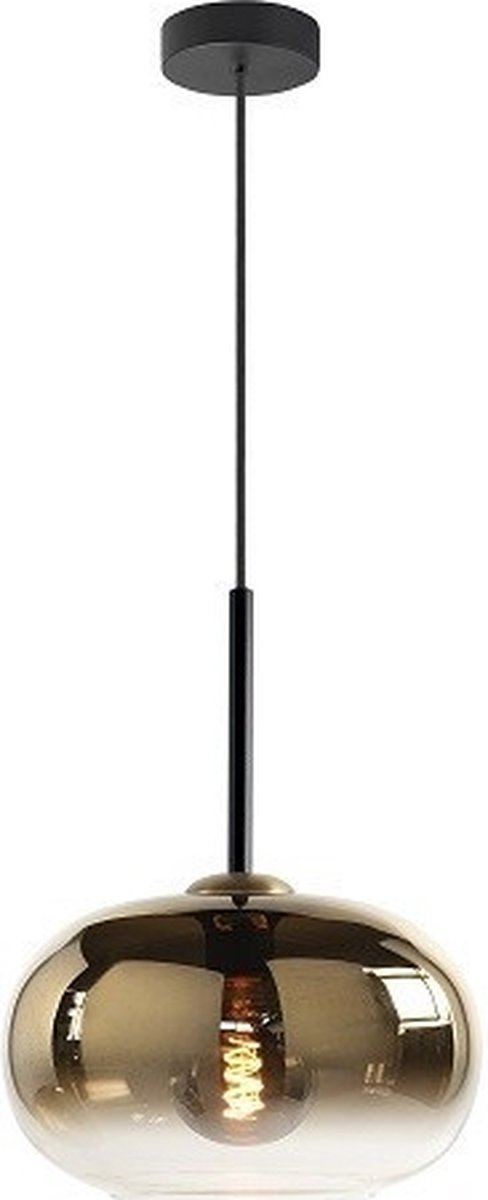 Highlight Hanglamp Bellini Zwart Gold 30cm 1 Lichts