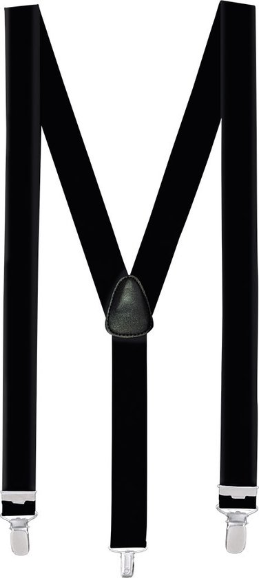 Bretelles noires pour adultes - Taille unique - 2,5 cm de large | bol.com