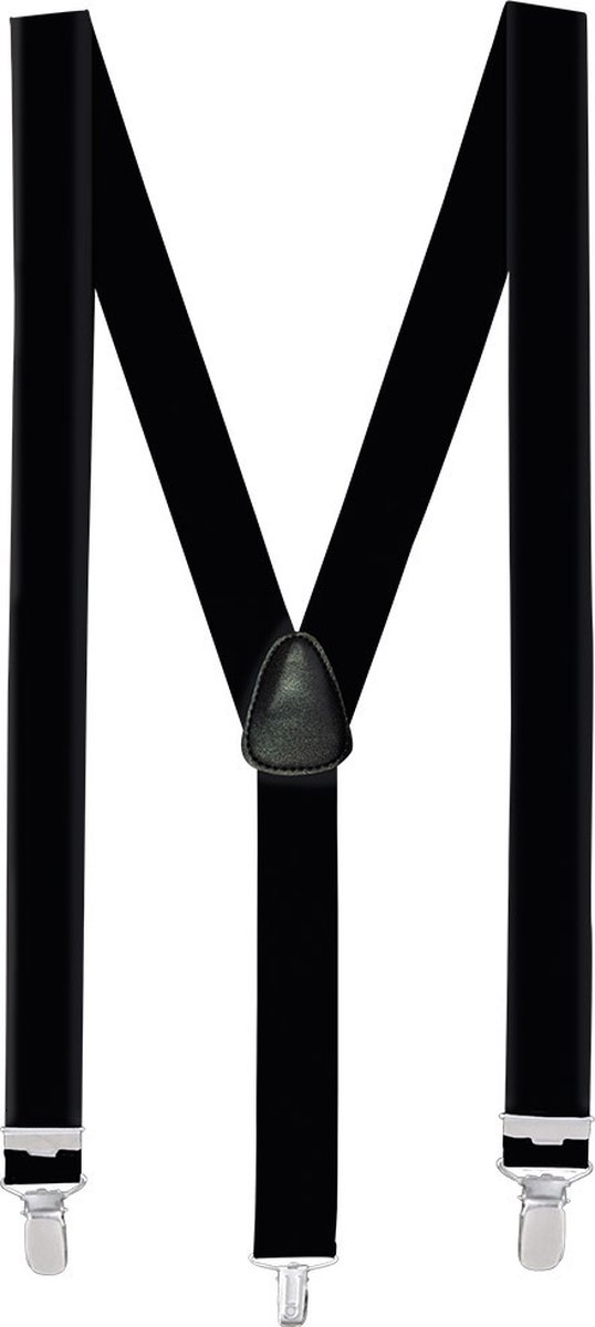 Mr. Pefe Bretels  Strecht - One size - Zwart