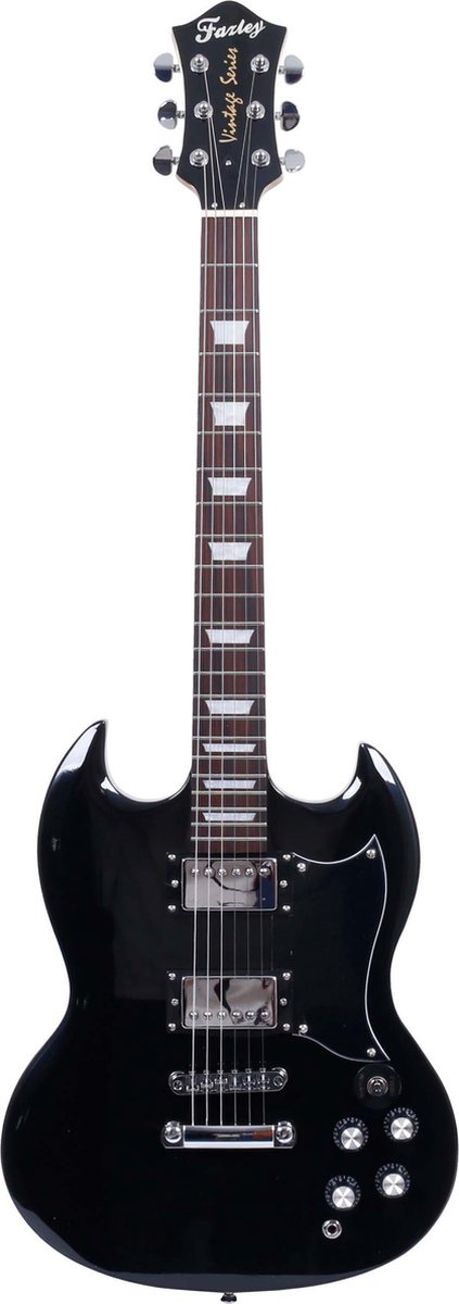 Fazley Vintage Series FSG418 Black elektrische gitaar