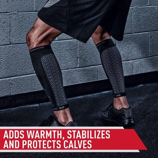 McDavid Dual Layer Compression Calf Sleeves / Pair Black XL