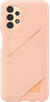 Samsung Card Slot Cover - Samsung Galaxy A13 kaarthouder hoes - Oranje