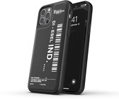 Diesel Moulded Case Core Barcode Graphic PC en TPU hoesje voor iPhone 12 en iPhone 12 Pro - zwart